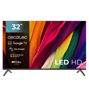 A4 series ALH40032S Televisión LED de 32" con resolución HD, sistema operativo Google TV, Dolby Audio, Google Voice Assitant y Chromecast.