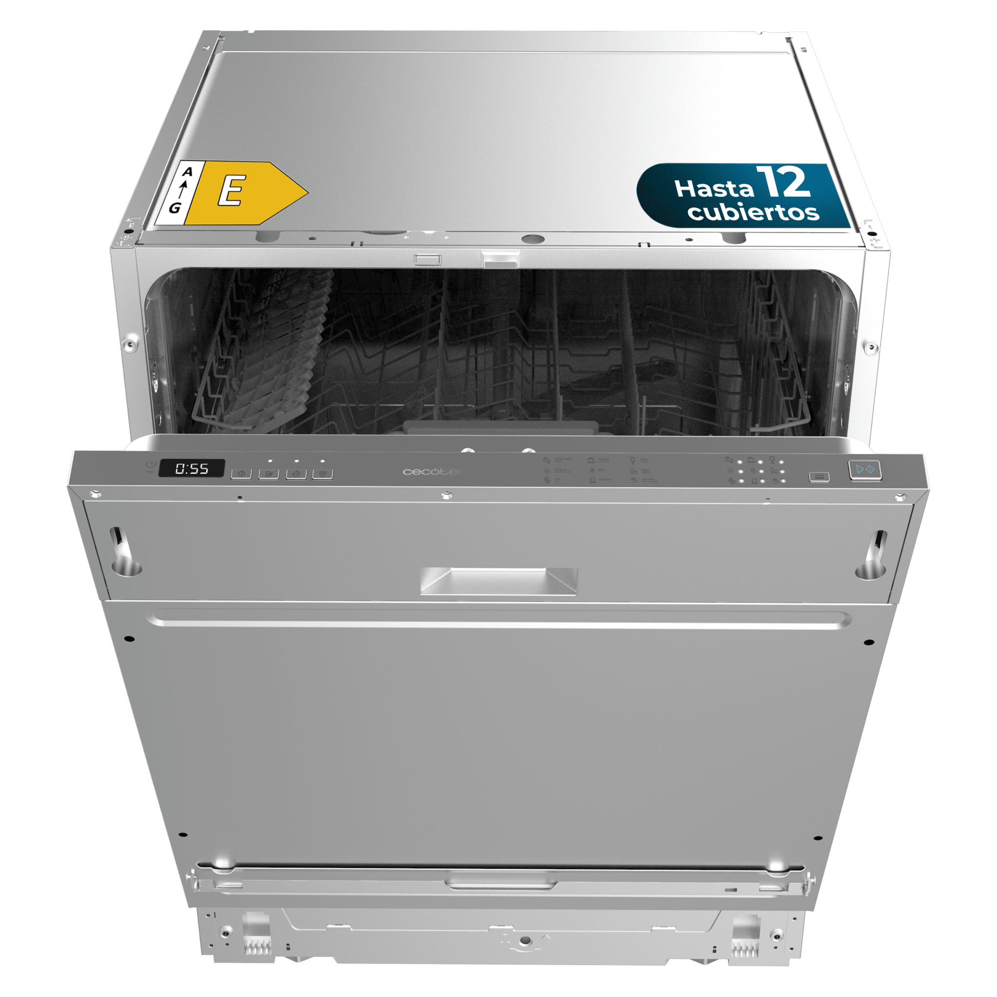 Bolero Aguazero 6110 Full-BI Lavavajillas Bolero integrable de 60cm, 13 cubiertos y 6 programas. Con funciones Media Carga, programa 3 en 1, Delay Start, Dry+ y ChildLock