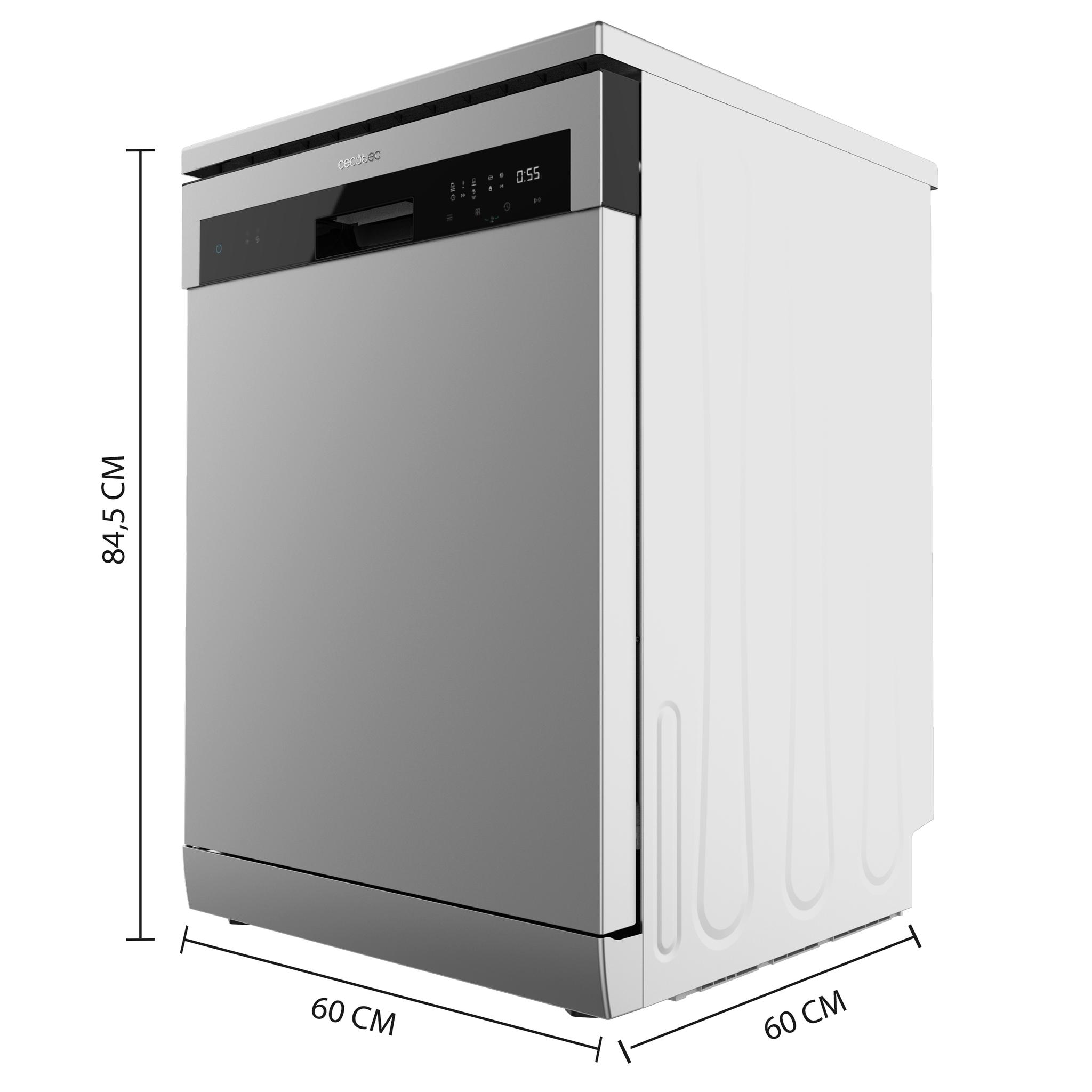 Bolero Aguazero 6110 Inox Aurora Lavavajillas Bolero acabado inox de 60cm, 13 cubiertos y 6 programas. Con funciones Media Carga, programa 3 en 1, Delay Start, Dry+, FullTouch y ChildLock - Imagen 2