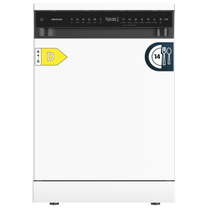 Bolero Aguazero 6205 Lavavajillas blanco de 60CM, 13 cubiertos, clase D, Inverter Plus Duo, Panel Touch, 6 programas, Extra Hygiene, Super Dry, Save+, Half Load, Silent Wash, AutoClean, Extra Rapid, Delay Start, filtro ABT y ChildLock