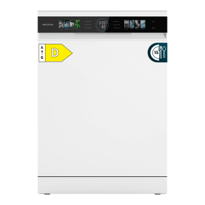 Bolero Aguazero 6320. Lavavajillas Bolero 60 cm blanco con 15 servicios, Clase D, 8 Programas, pantalla FullColor XXL, Smart Wash, UV Light, Turbo Dry+, AutoClean, Half Load, Delay Start, ChildLock, bandeja superior ajustable y tercera bandeja