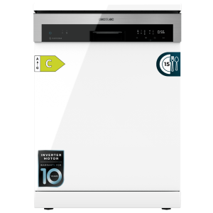 Bolero Aguazero 6500 C Lavavajillas de 60cm, 15 cubiertos, tercera bandeja, 6 programas con Dual Zone Wash, Auto Open, media carga, comienzo diferido y Motor Inverter Plus.