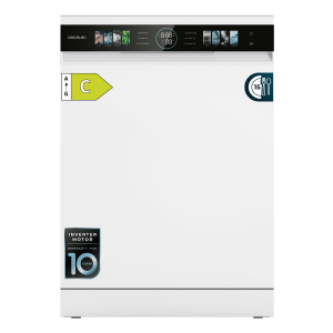 Bolero Aguazero 6620. Lavavajillas Bolero 60 cm dark inox con 15 servicios, Clase C, 8 Programas, Motor Inverter, pantalla FullColor XXL, Smart Wash, UV Light, secado Auto Open y Turbo Dry+, AutoClean, Half Load, Delay Start, ChildLock, bandeja superior ajustable y tercera bandeja