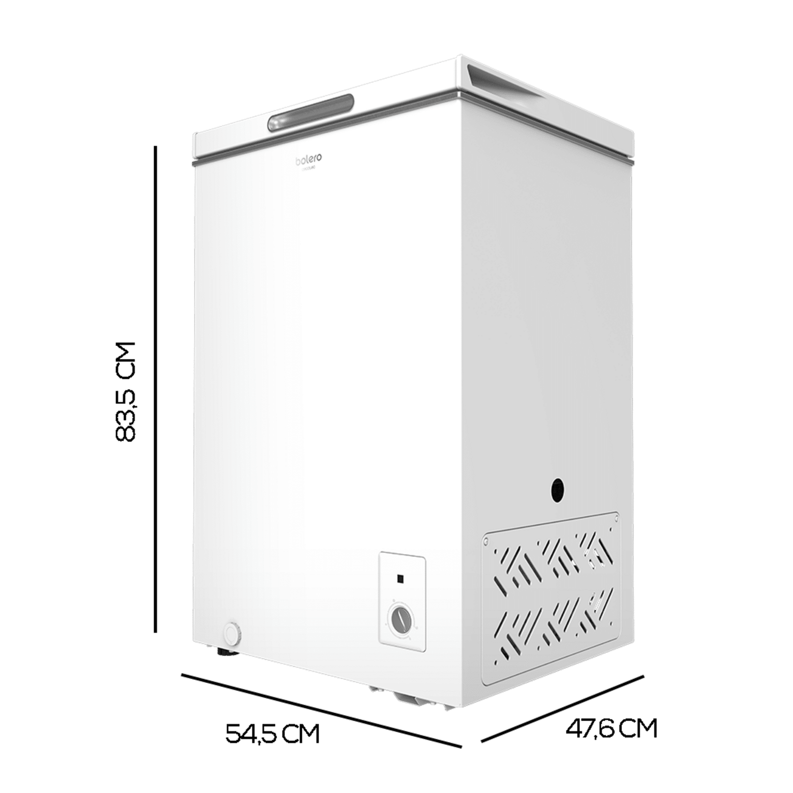 Bolero CoolMarket Chest 99 white E Congelador horizontal capacidad XL 99 litros, clase E, convertible a frigorífico. - Imagen 3