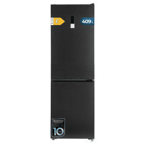 Bolero CoolMarket Combi 409 Dark C Frigorífico Combi Inox Oscuro, Clase C, MAX INSIDE con VIP tech, Cool Matrix, Cajón Variable 6 temperaturas con control de humedad, Total No Frost, Compresor Inverter Plus, Multi AirFlow, 409 L, 185x59,5cm, Funciones Fast Cooling y Fast Freezing, Modo Smart, Green HUB XL, Display Exterior, Puertas Reversibles, Botellero y Bandejas Cristal.
