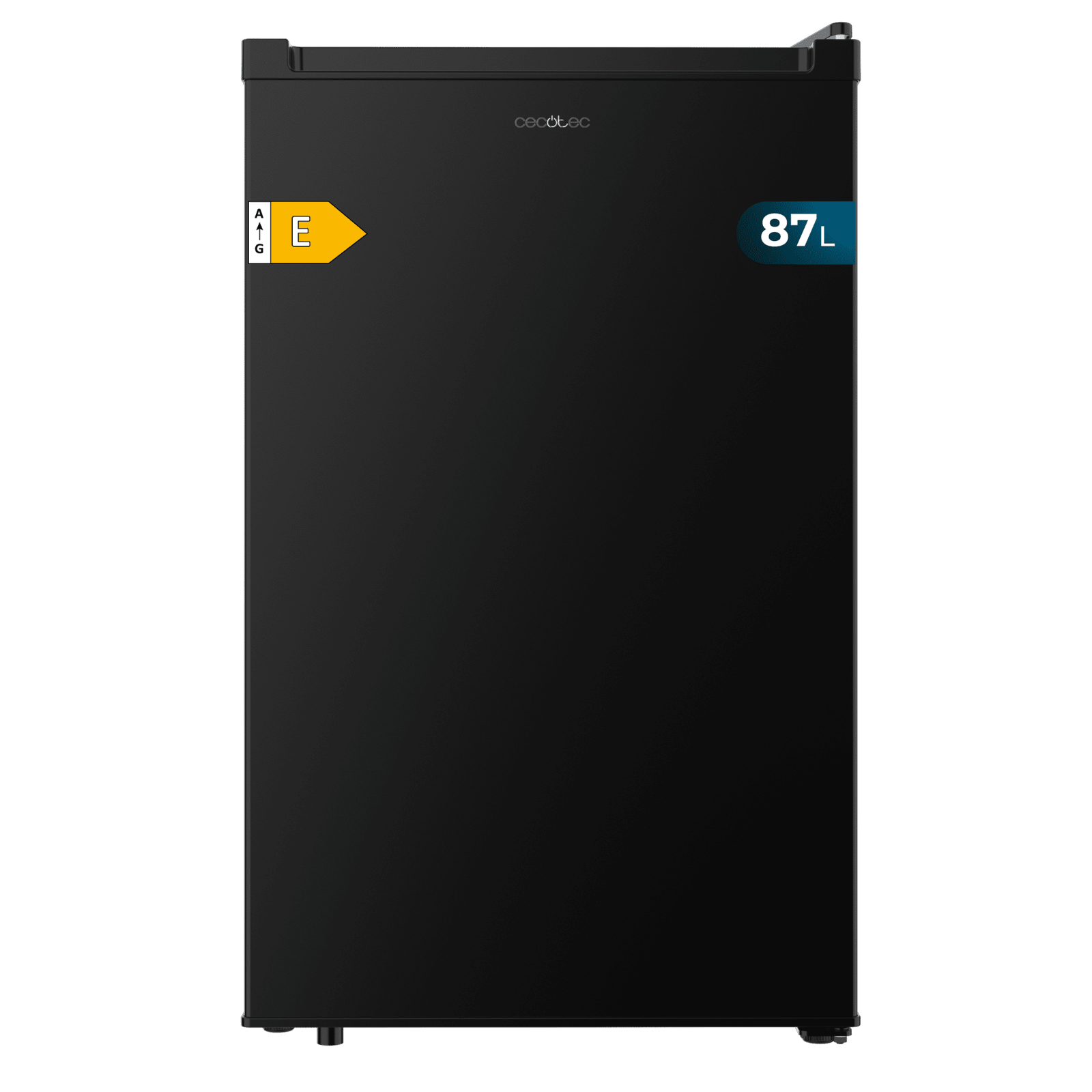 Bolero CoolMarket TF 87 Black Congelador vertical sobremesa negro de 83,6 cm de alto y 50,6 cm de ancho con gran capacidad de 87L y clase energética E.