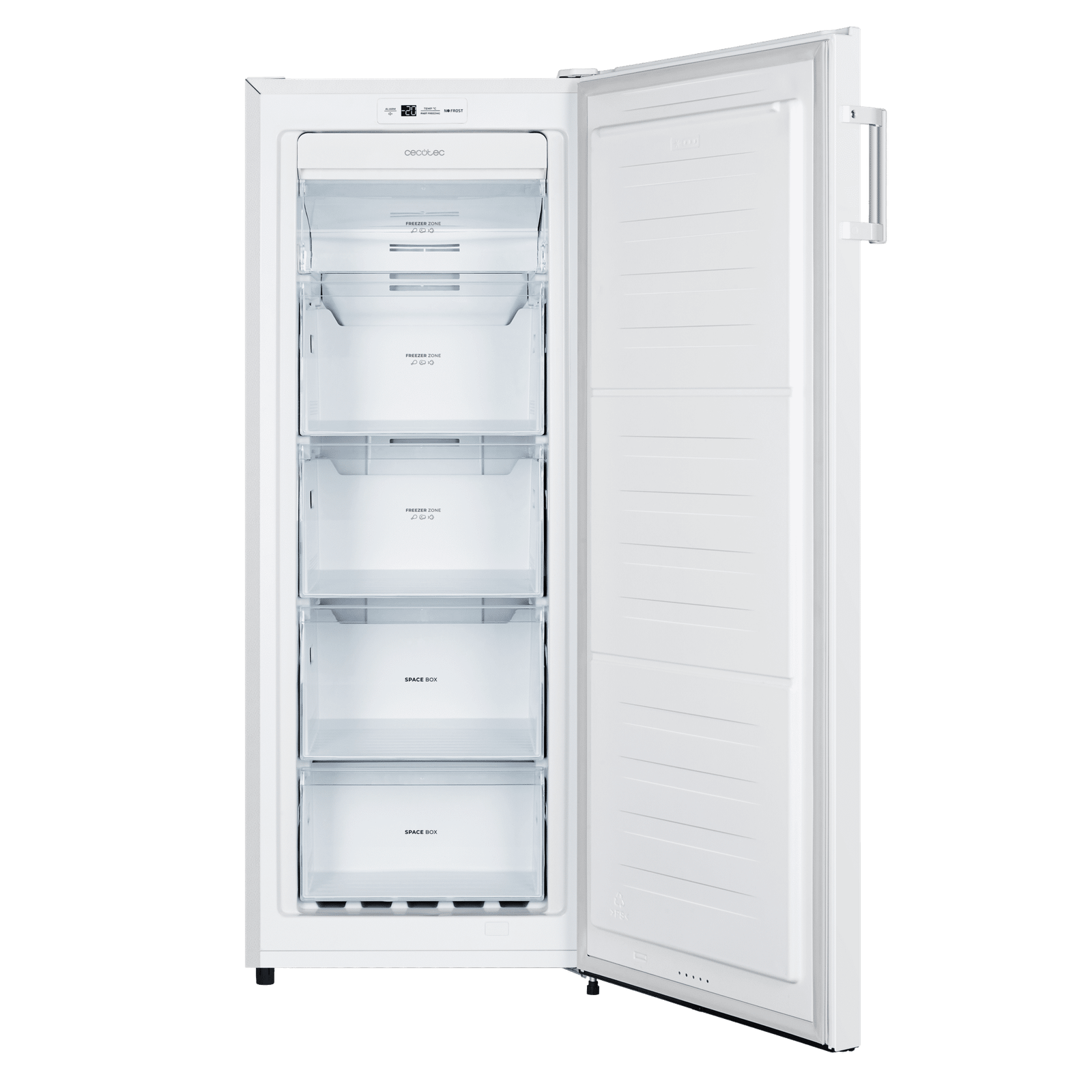 Bolero CoolMarket UF 155 White E Congelador vertical, Total No frost con puerta reversible y alarma de puerta abierta. - Imagen 3