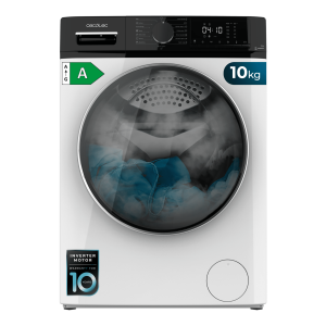 Bolero DressCode 10900 Inverter FullColor A Lavadora de carga frontal blanca de 10 kg de capacidad y 1400 rpm, Pantalla FullColor 10,3", 11 programas, Motor Inverter Plus, SteamMax, Clase A, Sanitize, OnSmart, Fuzzy Logic, Smooth Wash, Goma Antibacteriana y barra indicadora de proceso