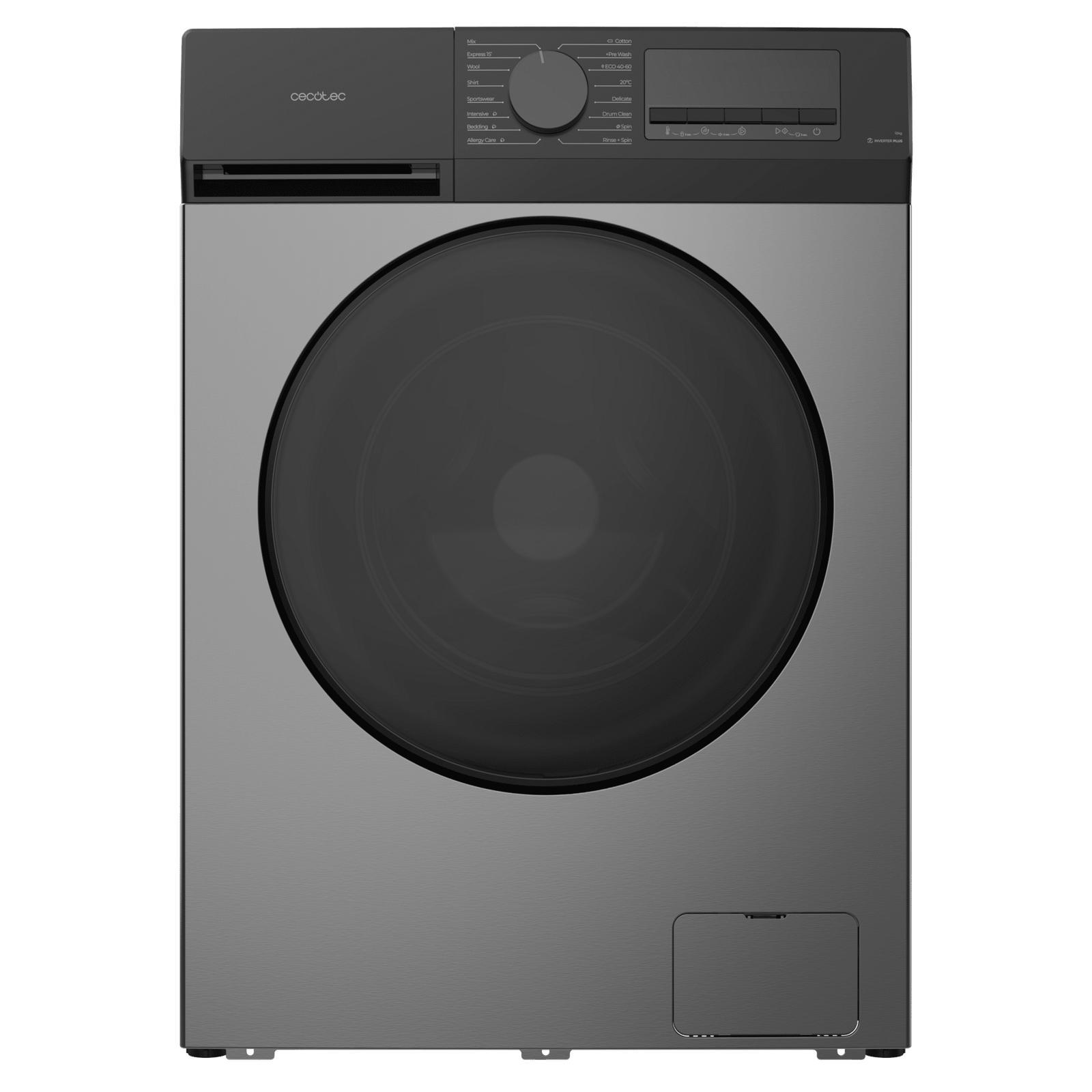 Bolero DressCode 12450 Inverter Steel. Lavadora blanca de 12 kg de capacidad y 1400 rpm, 16 programas, Clase A-20 %, motor Inverter Plus, elegante panel inox, SteamMax, Drum Clean, Allergy Care, Pearl Drum, Delay Start, Función Silence, Stop&Go y Kid Lock. - Imagen 4