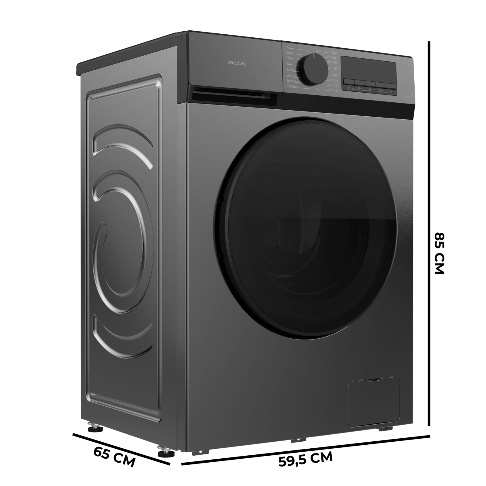 Bolero DressCode 12450 Inverter Steel. Lavadora blanca de 12 kg de capacidad y 1400 rpm, 16 programas, Clase A-20 %, motor Inverter Plus, elegante panel inox, SteamMax, Drum Clean, Allergy Care, Pearl Drum, Delay Start, Función Silence, Stop&Go y Kid Lock. - Imagen 2