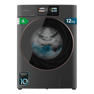 Bolero DressCode 12950 Autodose Direct Drive 3D Steel Lavadora Autodosis de carga frontal steel de 12 kg de capacidad, 1400 rpm, clase A, y motor Direct Drive, con diseño Core Matrix Screen 9,2" y Core Body, 13 programas, SteamMax, Sanitize, funciones inteligentes OnSmart y Fuzzy Logic, Smooth Wash, puerta XXL y luz interior.