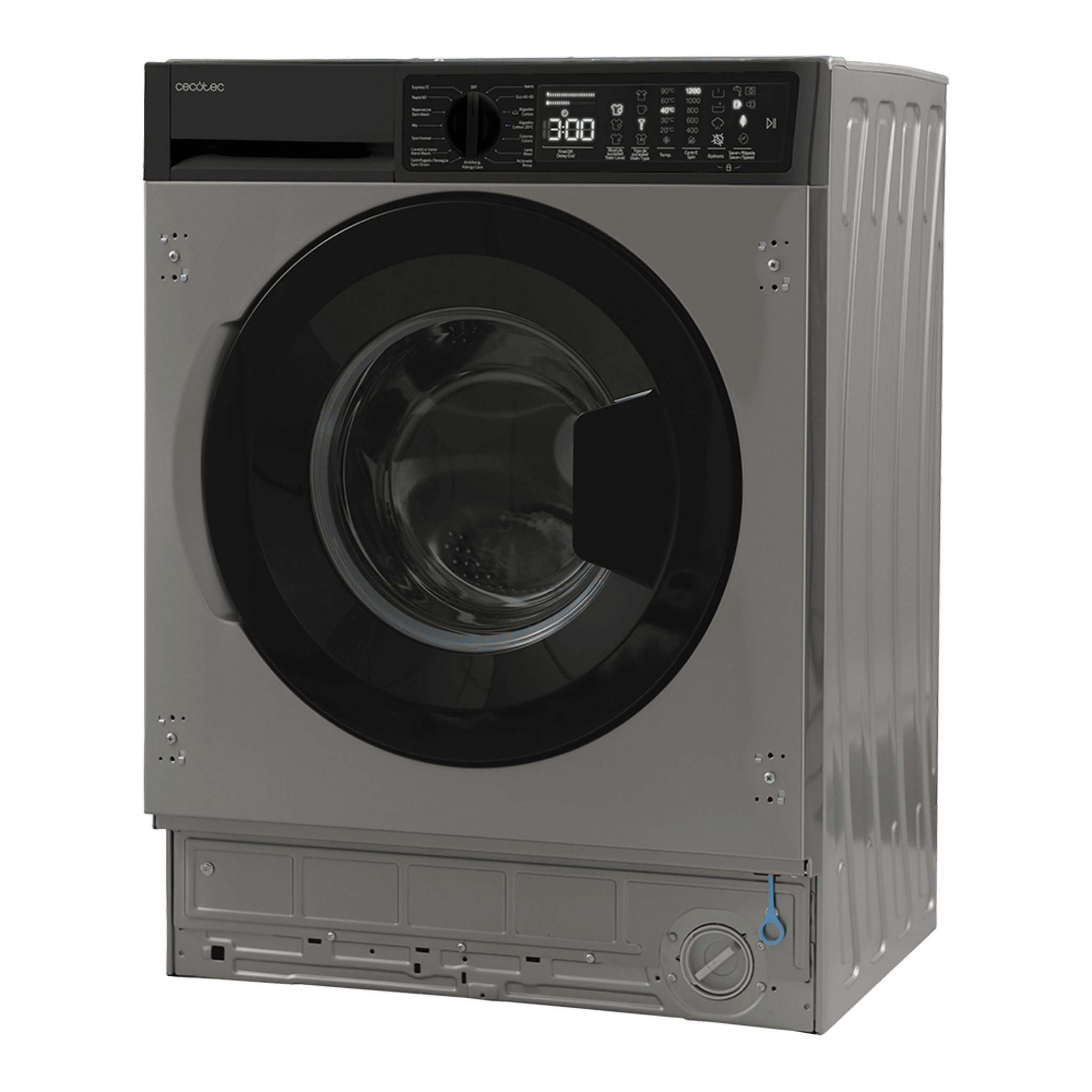 Bolero DressCode 750 BI Inverter Steel A Lavadora integrable inox de 7 kg de capacidad y 1200 rpm, 15 programas, clase A, Motor Inverter Plus, SteamMax, Stain Match Pro, Allergy Care, Delay Start, aclarado extra, KidLock e indicador de eficiencia - Imagen 2