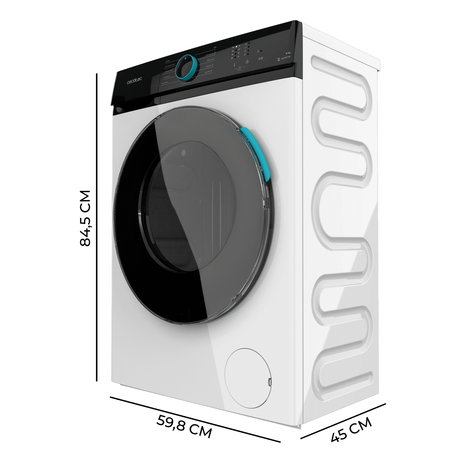 Bolero DressCode 8110 InverterLavadora de 8 kg de capacidad y 1200 rpm, 11 programas, Clase A-20%, Motor Inverter Plus, Steam Max, Drum Clean, Programa rápido 15', Delay Start y KidLock. - Imagen 2