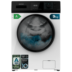 Bolero Dresscode 9410 Inverter A Lavadora de carga frontal de 9 kg de capacidad y 1400 rpm, Clase A-10%, 16 programas, Motor Inverter Plus, SteamMax, Drum Clean, Allergy Care, Diamond Care, Delay Start, Stop&Go, programa ECO y KidLock