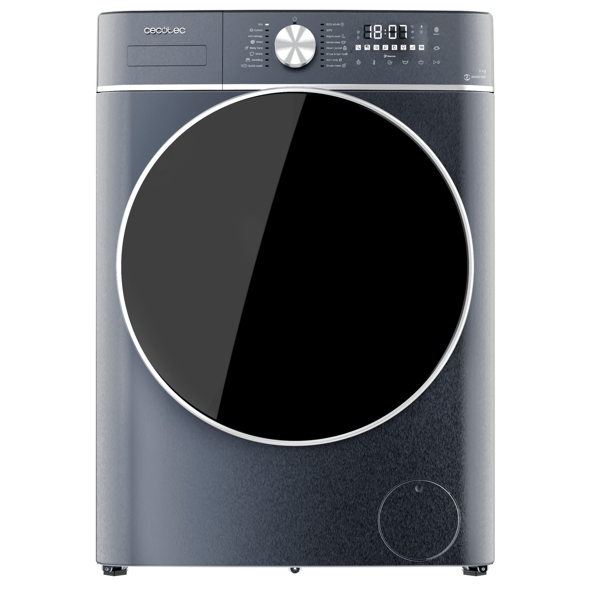 Bolero DressCode 9800 Inverter Ice Blue A Lavadora de carga frontal de 9kg de capacidad y 1400rpm, Clase A, 16 programas, Motor Inverter Plus, SteamMax, lavado inteligente y detector de carga. - Imagen 3