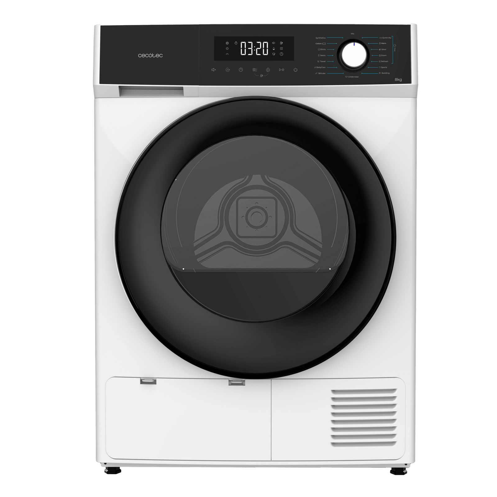 Bolero Dresscode Dry 8300 Secadora Bomba de calor color blanco de 8 kg, Clase A++, 15 programas, con secado automático, Planchado Fácil, Stop&Go, función Silence, Delay Start y KidLock - Imagen 3
