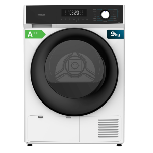 Bolero Dresscode Dry 9300 Secadora Bomba de calor color blanco de 9 kg, Clase A++, 15 programas, con secado automático, Planchado Fácil, Stop&Go, función Silence, Delay Start y KidLock