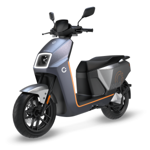 Cecotec Halo (Azul/Naranja) Con una potencia máxima de 10000W y hasta 130 Km de autonomía.Disponible en dos colores, con un diseño moderno, urbano y sofisticado.L3eB (Equivalente a 125cc)