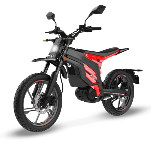 Hyper MX Motocicleta eléctrica urbana con potencia máxima de 6.400 W y autonomía de hasta 75 km. Equipada con motor central para una entrega de potencia equilibrada y batería extraíble para facilitar la recarga. Homologada como L3e, apta para permiso A1 o B con más de 3 años de antigüedad. Incorpora neumáticos all-terrain que mejoran la versatilidad en uso urbano.