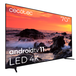 TV a2 series alu20070 Vibe Televisión LED 70” con resolución 4K UHD, sistema operativo Android TV 11, Chromecast, HDR10+, Google Voice Assistant, clase E.