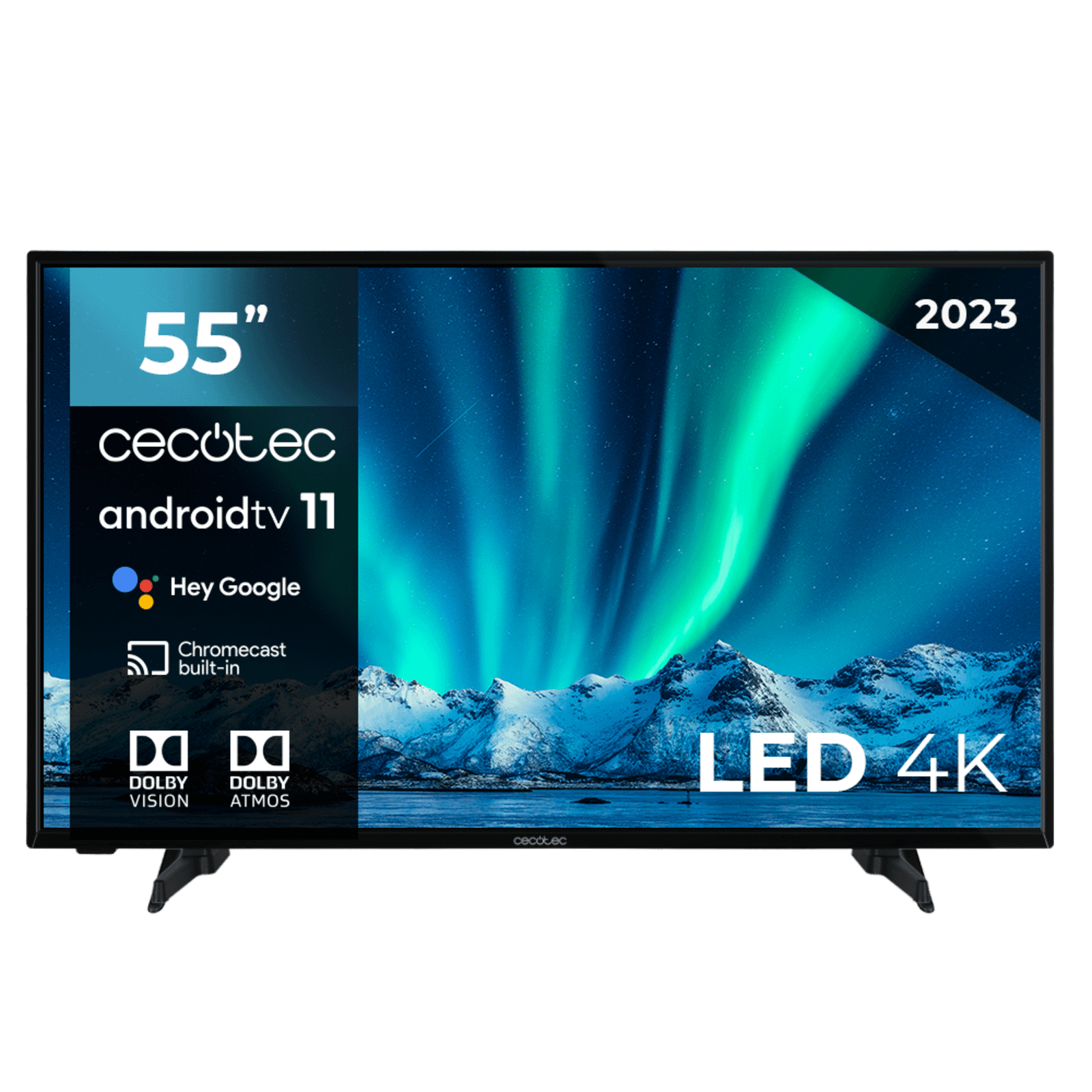 Televisión TV Cecotec A Series ALU00055S LED 55” con resolución UHD y sistema operativo Android TV - Imagen 3